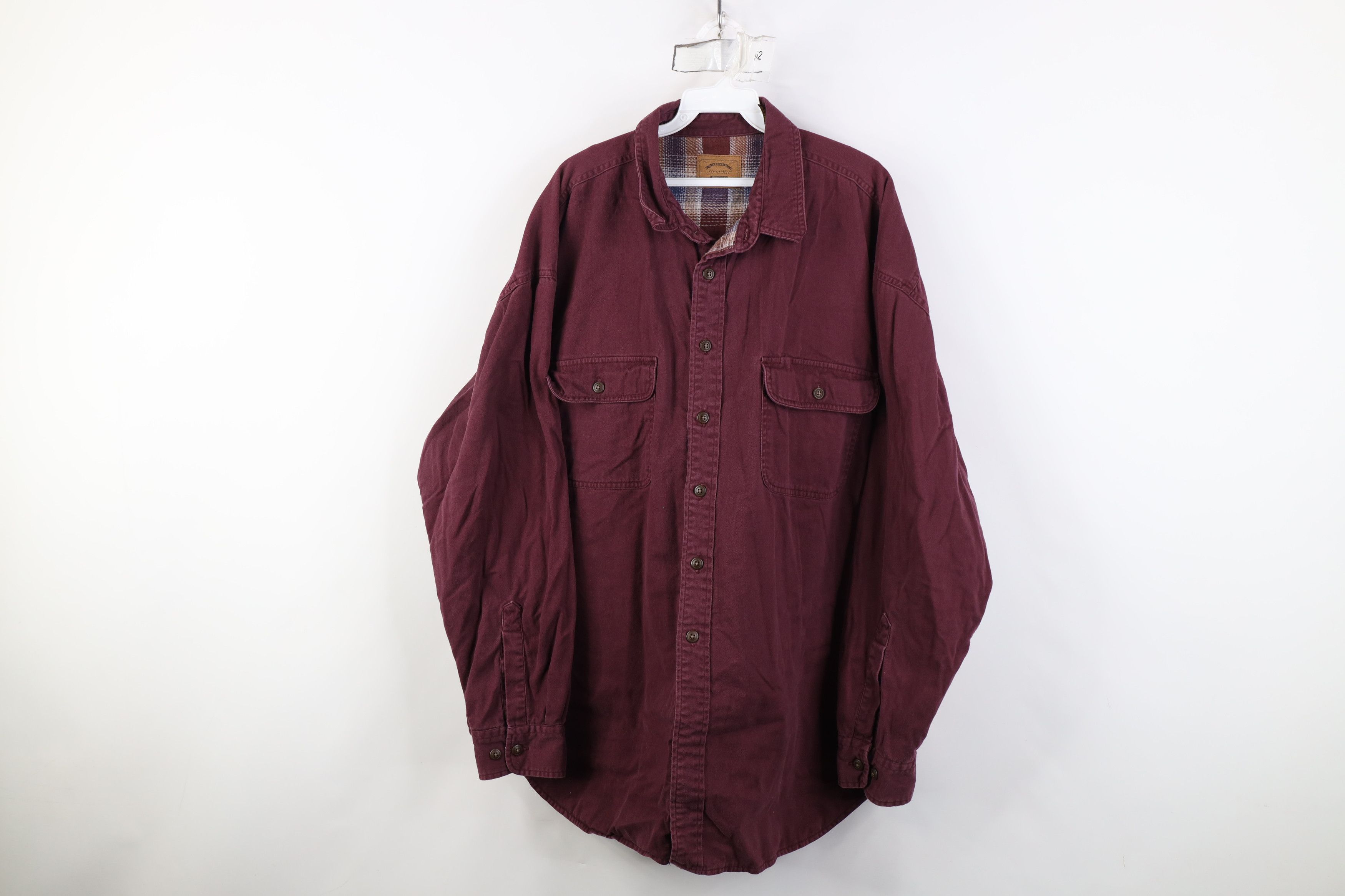 Vintage Vintage 90s Streetwear Heavy Lined Button Shirt Jacket Size US XXL / EU 58 / 5 - 1 Thumbnail