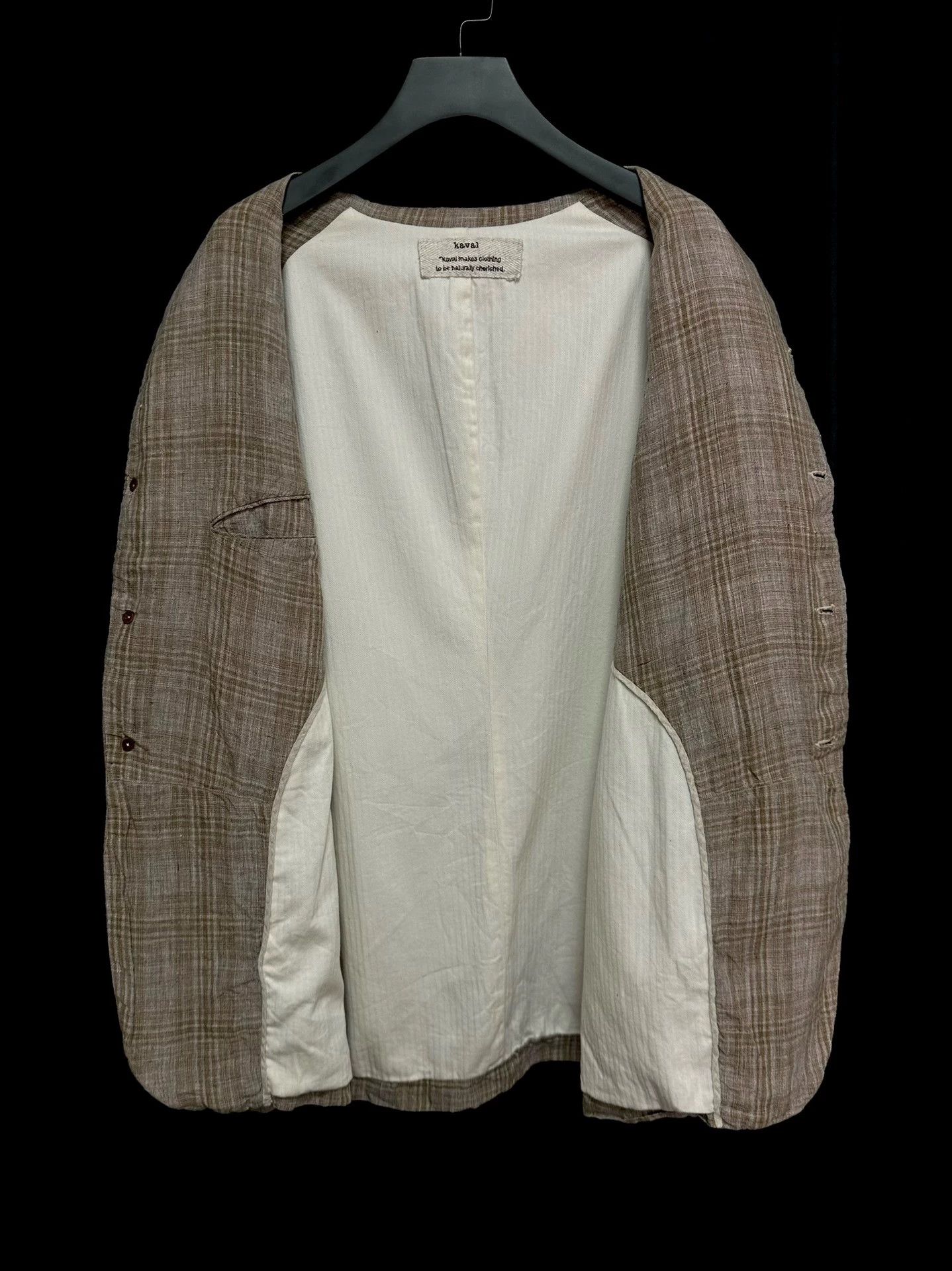 Other kaval vintage linen hand-dyed hand-sewn jacket M Size US M / EU 48-50 / 2 - 4 Thumbnail