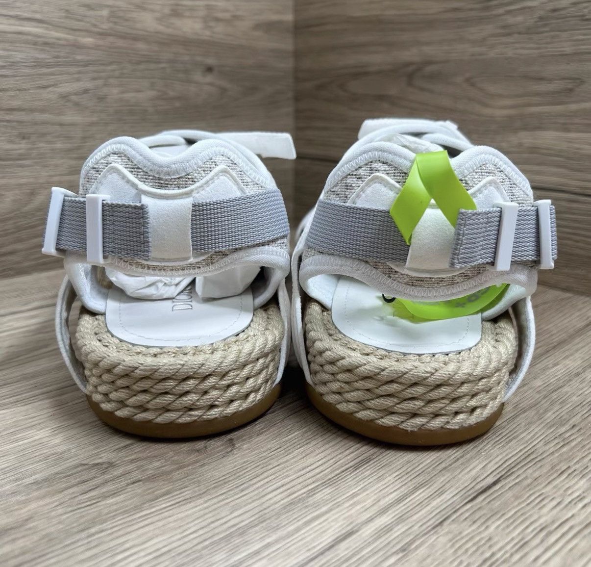 Dior Dior Atlas White & Grey Buckle Sandals J41 Size US 8 / EU 41 - 4 Thumbnail