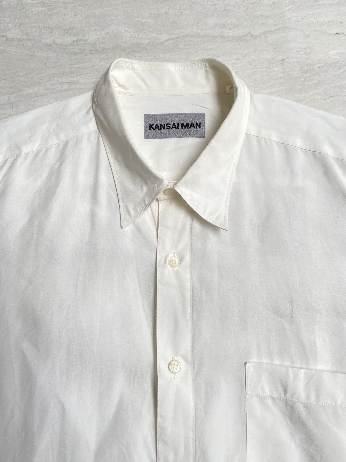 Kansai Yamamoto KANSAI MAN White Shirt Size US L / EU 52-54 / 3 - 4 Thumbnail