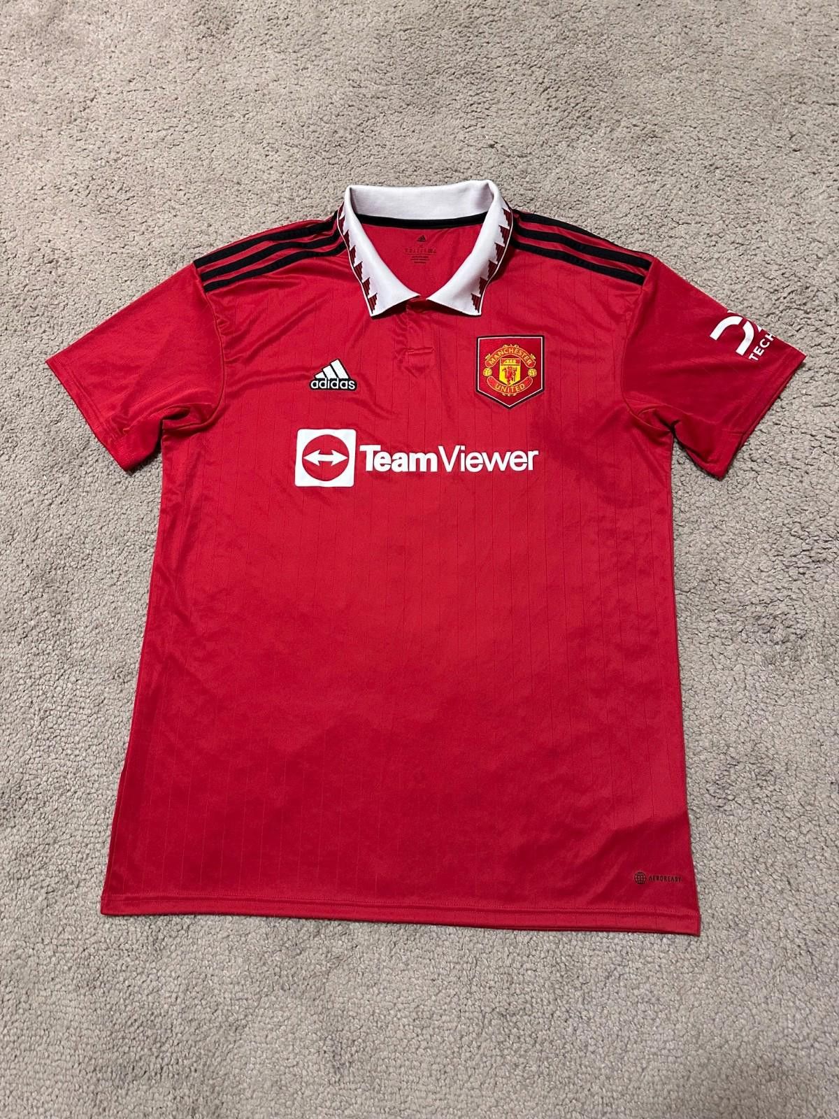Adidas MANCHESTER UNITED 2022/23 FOOTBALL SHIRT SOCCER JERSEY Size US XL / EU 56 / 4 - 1 Thumbnail