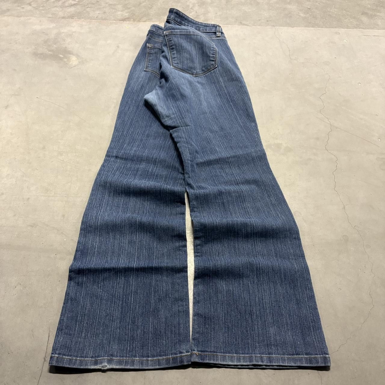 Vintage Crazy Vintage Y2K/2000s Flared Bootcut Medium Wash Grunge Denim Jeans! Size US 36 / EU 52 - 6 Thumbnail