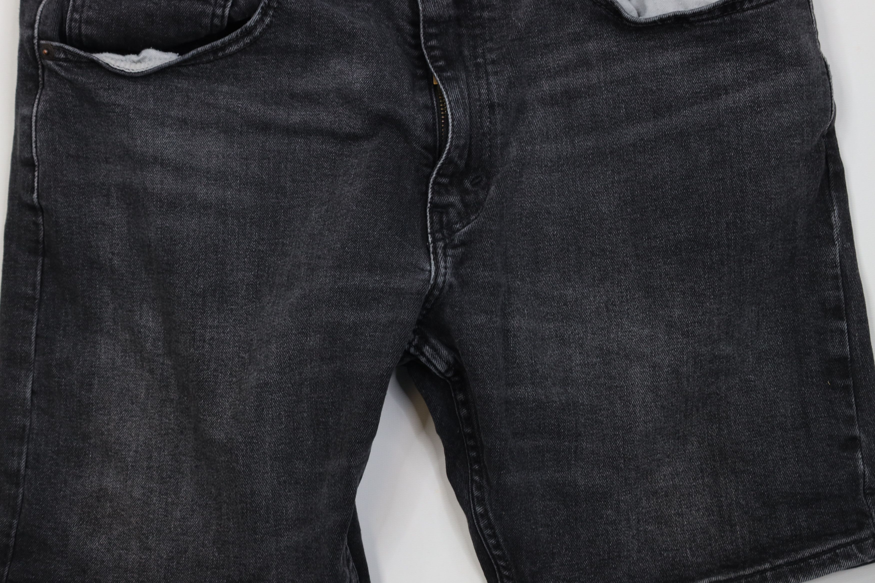 Levi's Vintage Y2K Levis 412 Stretch Above Knee Denim Shorts Black Size US 36 / EU 52 - 3 Thumbnail