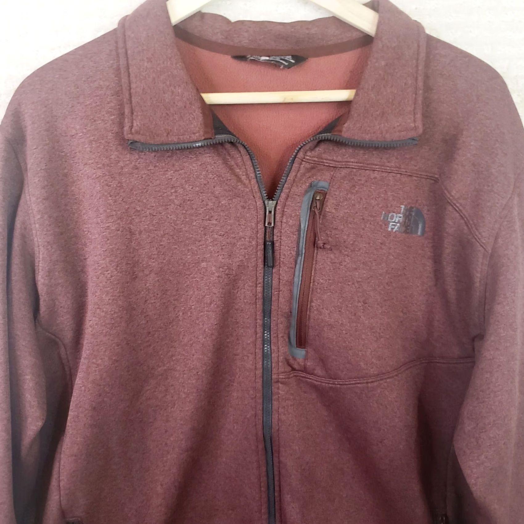 The North Face The North Face Jacket Mens XL Brown Men Full Zip Polyester With Fleece Interior Size US XL / EU 56 / 4 - 4 Thumbnail