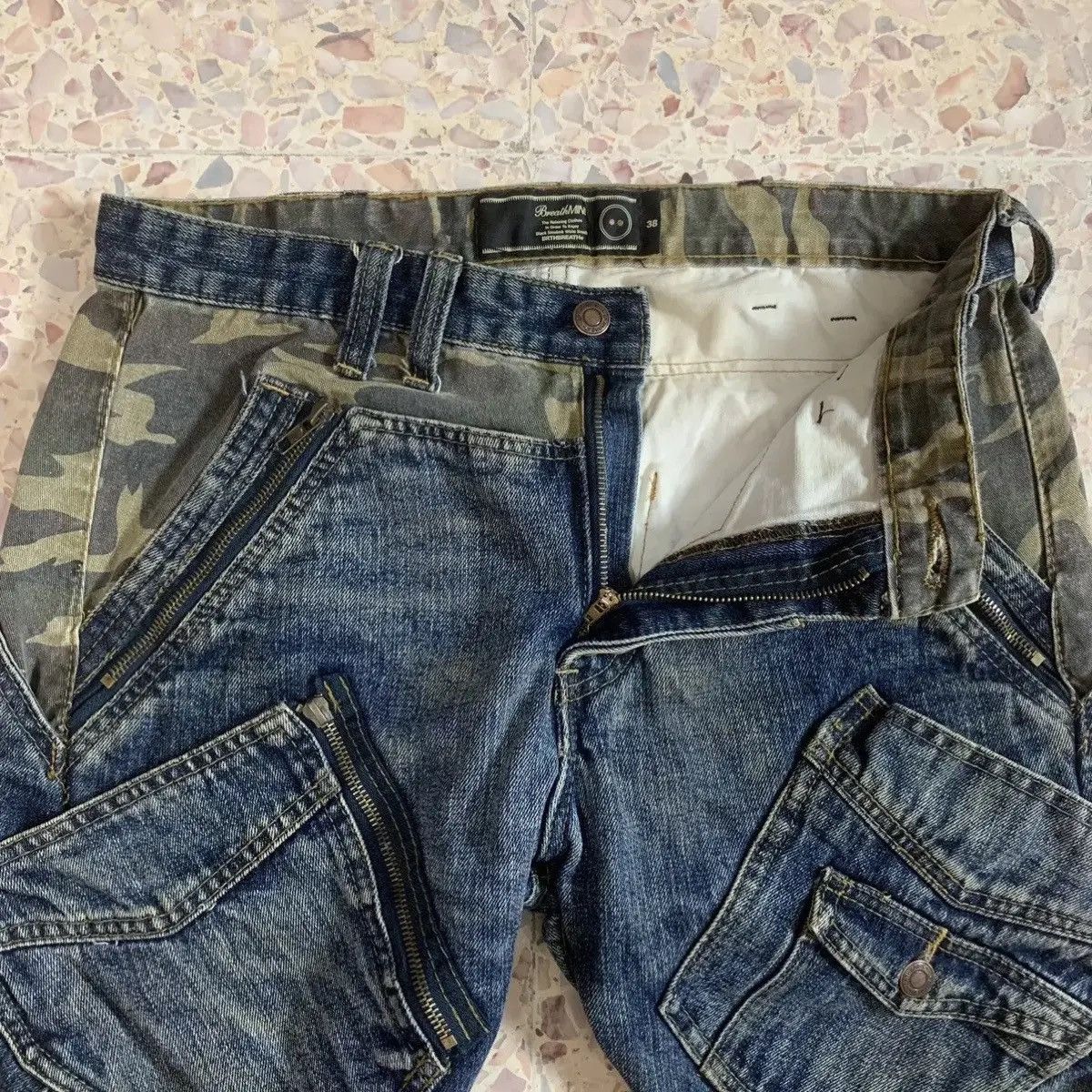 Beauty Beast 💥RARE!JAPANESE VINTAGE JEANS BRTHBREATH UNIQUE DESIGN DENIM Size US 30 / EU 46 - 5 Thumbnail