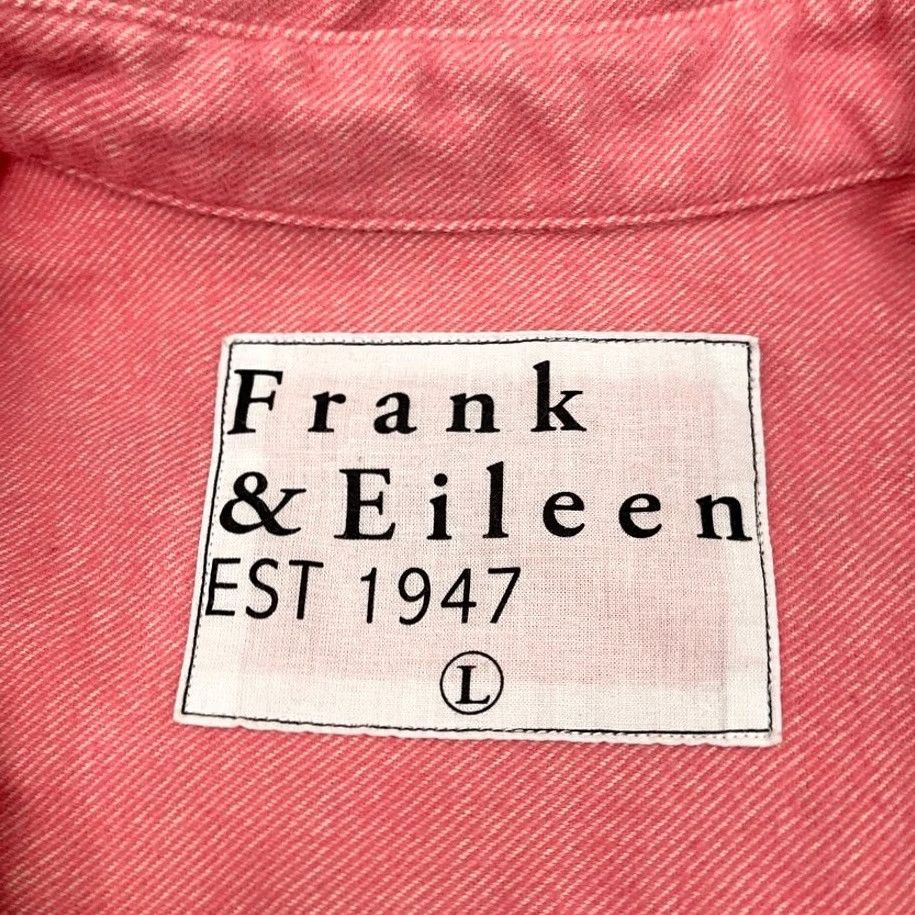 Frank & Eileen VINTAGE Frank & Eileen Shirley Shirt Womens L Oversized Pink Woven Cotton Button Up Prep Size L / US 10 / IT 46 - 2 Thumbnail
