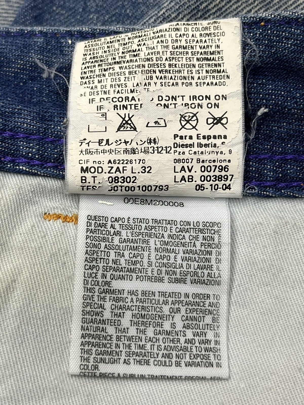 Diesel FYE🔥DIESEL ONLY THE BRAVE PUNK Flare Distressed Jeans Size US 29 - 16 Thumbnail