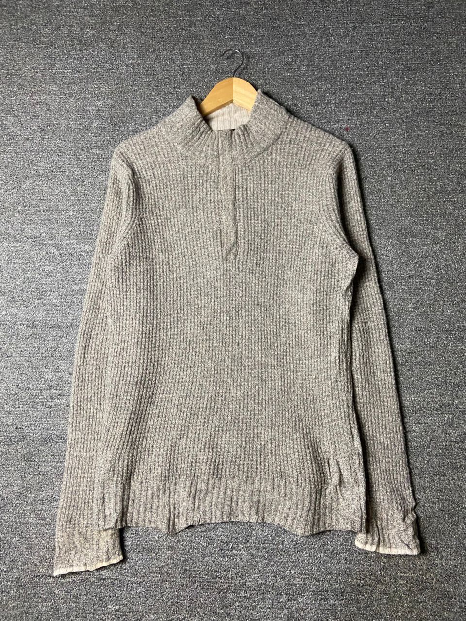 Japanese Brand 23 Homme Half Zip Knit Sweater (174) Size US XXS / EU 40 - 1 Thumbnail