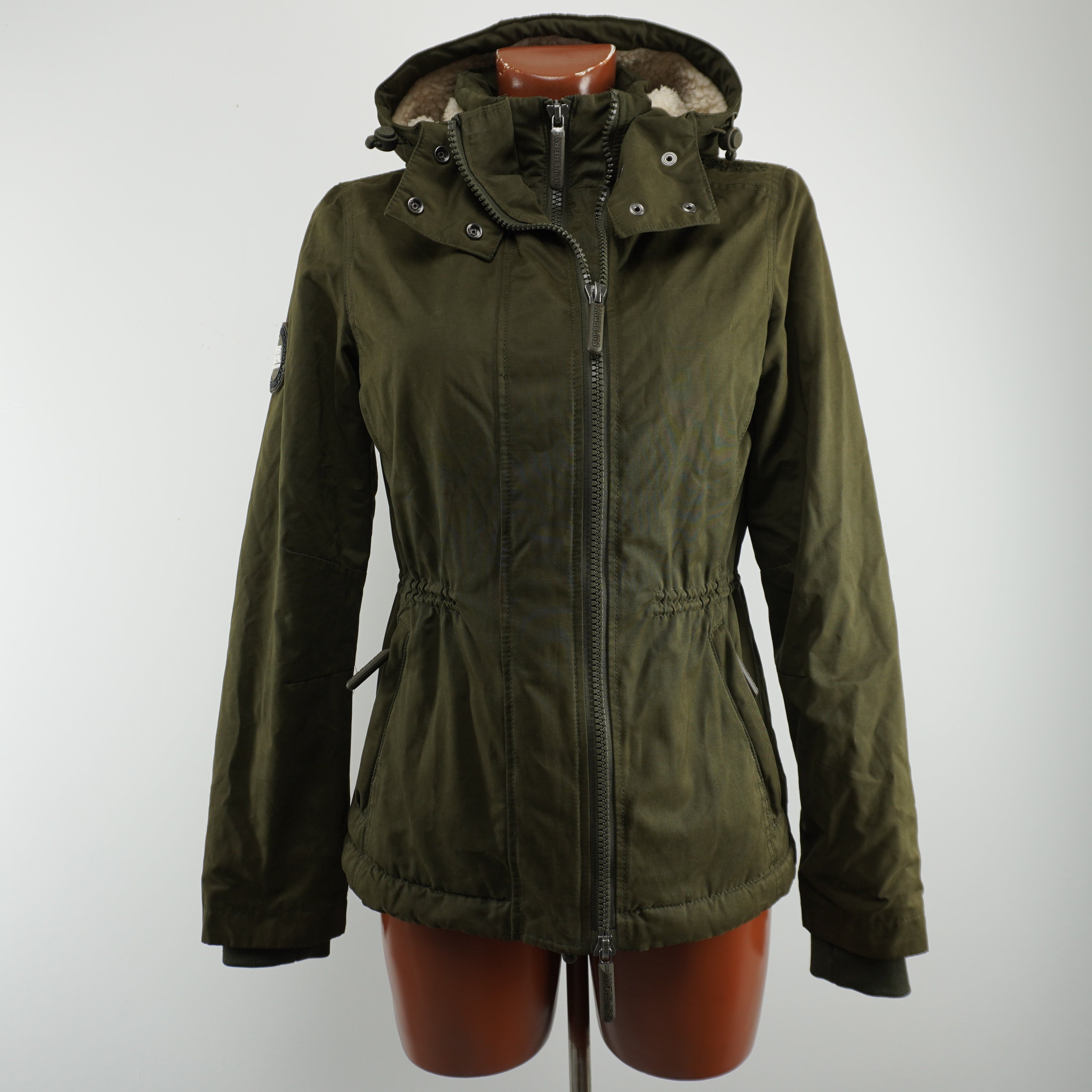 Superdry Superdry Women's Khaki Parka Size M / US 6-8 / IT 42-44 - 2 Thumbnail