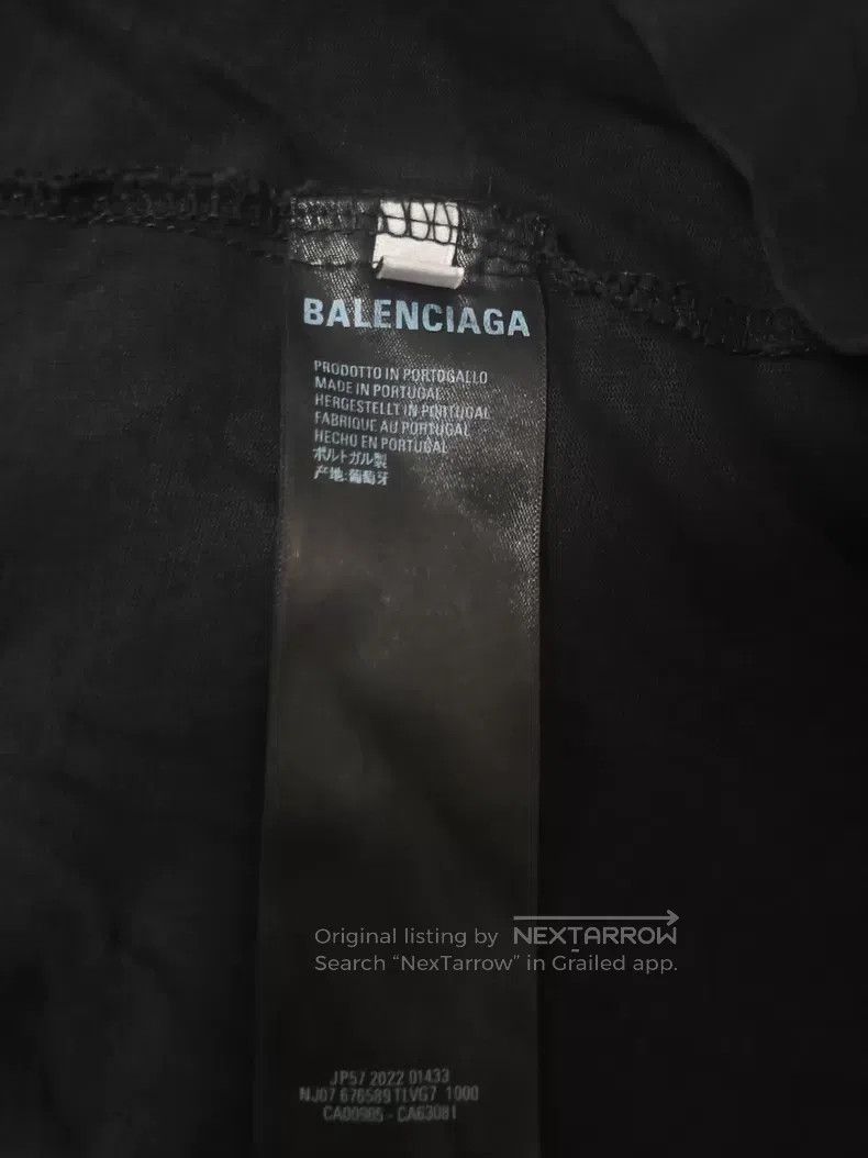 Balenciaga Balenciaga Tape Letter Logo Print Round Neck Short Sleeve Size US S / EU 44-46 / 1 - 5 Thumbnail