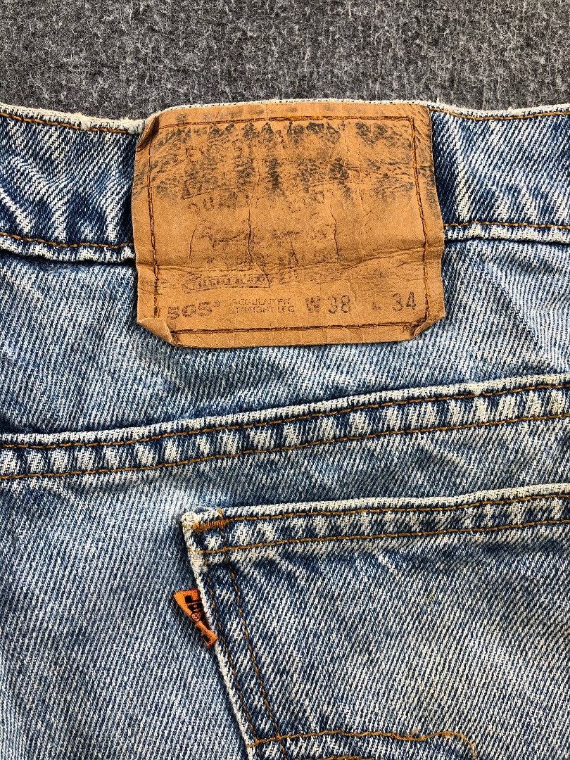 Levi's Vintage Light Wash Levis 505 Orange Tab Jeans-JM663 Size US 39 - 5 Thumbnail