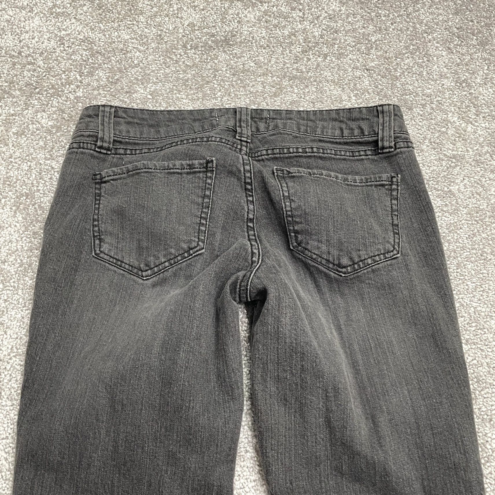 Denime Yom Yum Slim Fit Denim Jeans 30x30 Black Charcoal Wash Low Rise Casual Womens Size 30" / US 8 / IT 44 - 3 Thumbnail