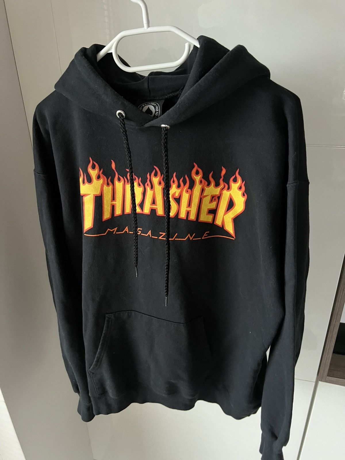 Thrasher Vintage Rare Thrasher Big Born Fire Flame Logo Hoodie Size US M / EU 48-50 / 2 - 2 Thumbnail