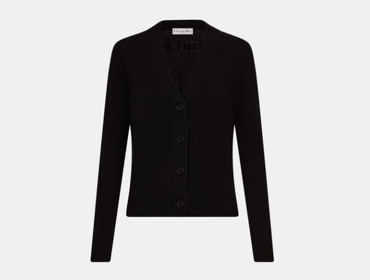 Dior o1w1db10425 144G54AM Buttoned Cardigan in Black Size S / US 4 / IT 40 - 1 Thumbnail