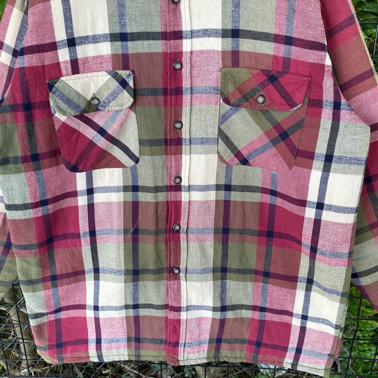 Japanese Brand × Vintage Vintage Checkered Multicolour Flannel Jacket Size US XL / EU 56 / 4 - 3 Thumbnail