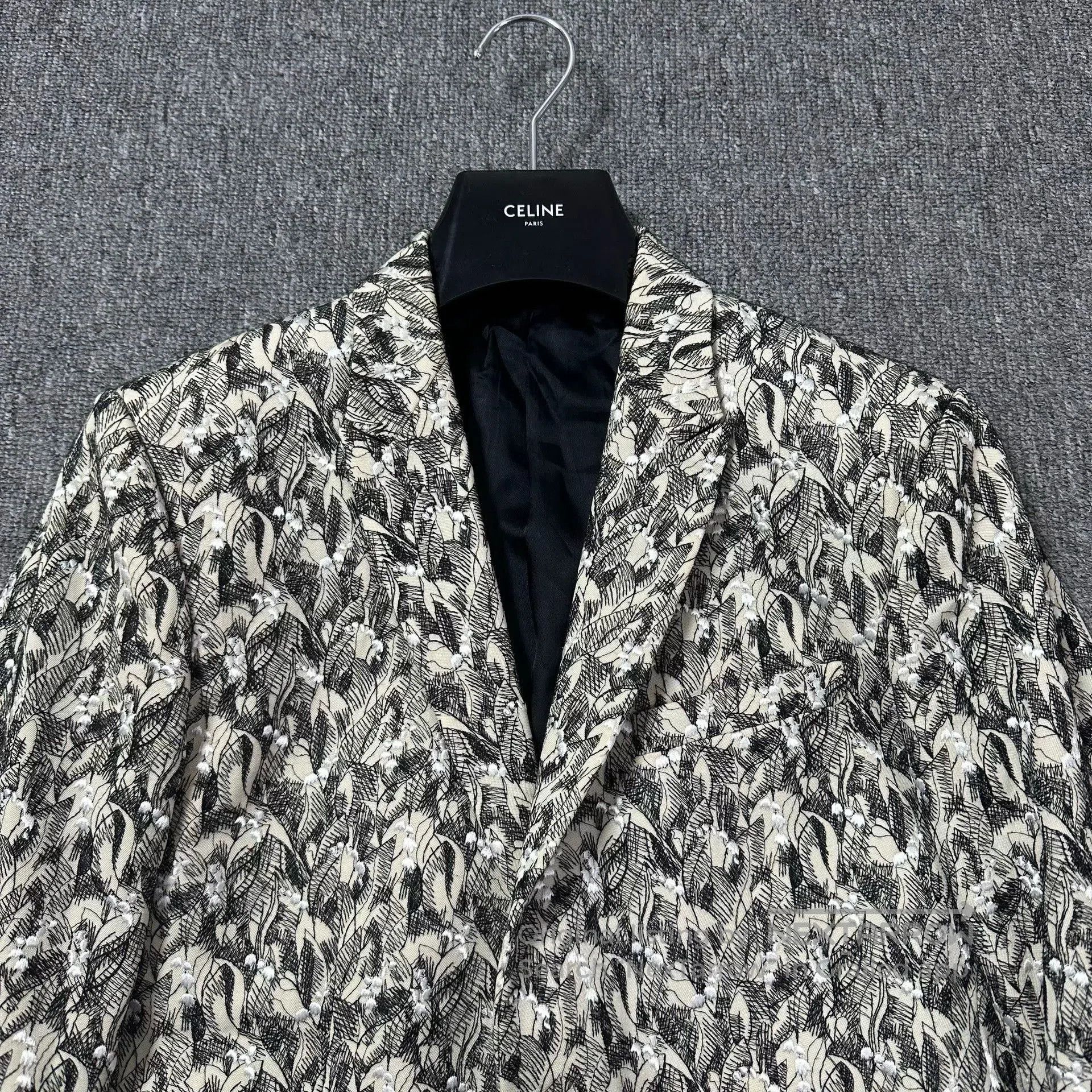 Dior Black and White Patterned Blazer. Size US M / EU 48-50 / 2 - 3 Thumbnail