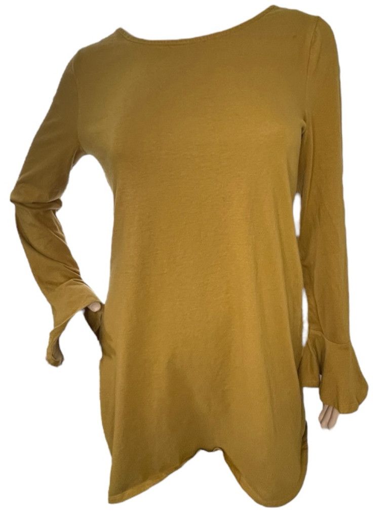 Free People Free People Beach Long Sleeve Mini Dress With Bell Sleeves Size M / US 6-8 / IT 42-44 - 1 Thumbnail