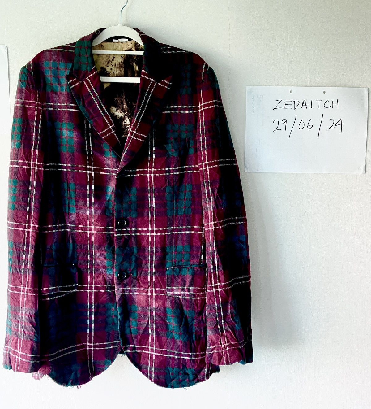 Comme des Garcons Homme Plus Comme Des Garçons Homme Plus x Jamie Reid AW2008 Punk Jacket Size 40R - 8 Thumbnail