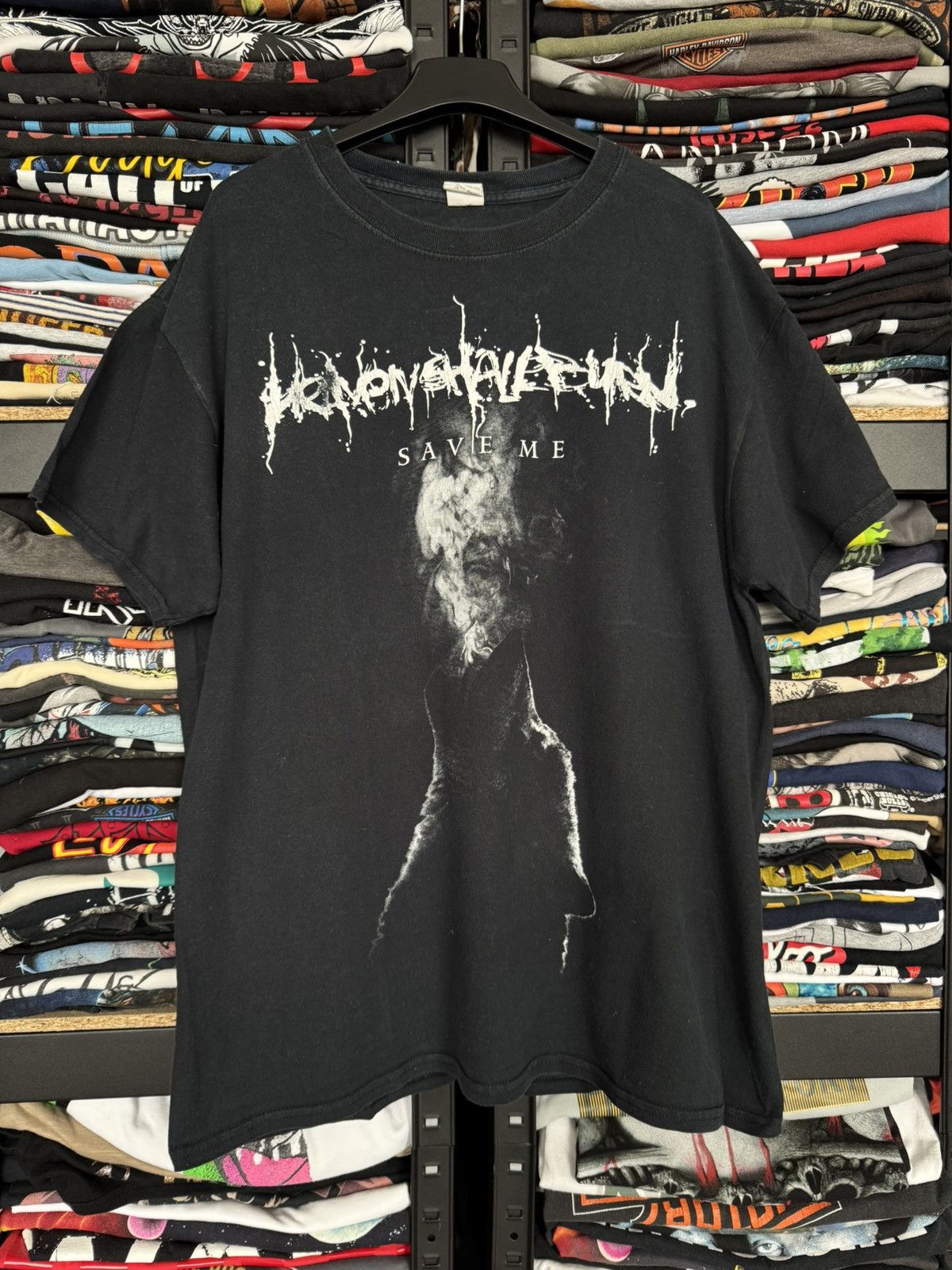 Gildan Wolf big logo Save Me tee streetwear Size US L / EU 52-54 / 3 - 3 Thumbnail