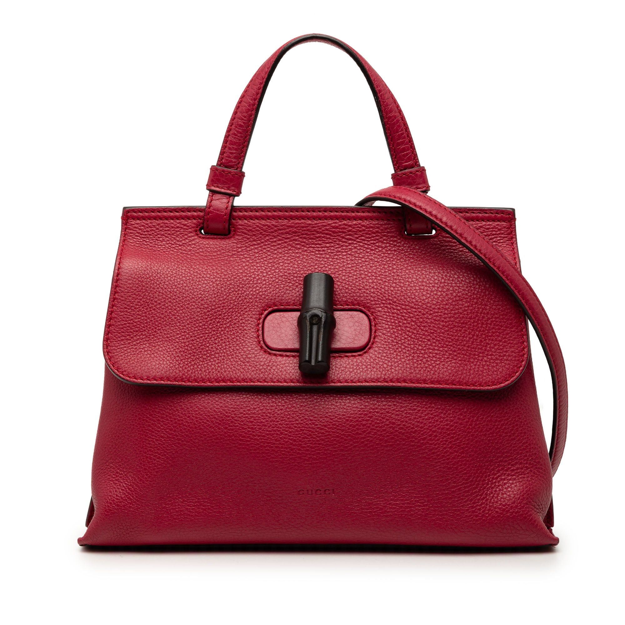 Gucci Medium Leather Bamboo Daily Satchel Size ONE SIZE - 1 Thumbnail