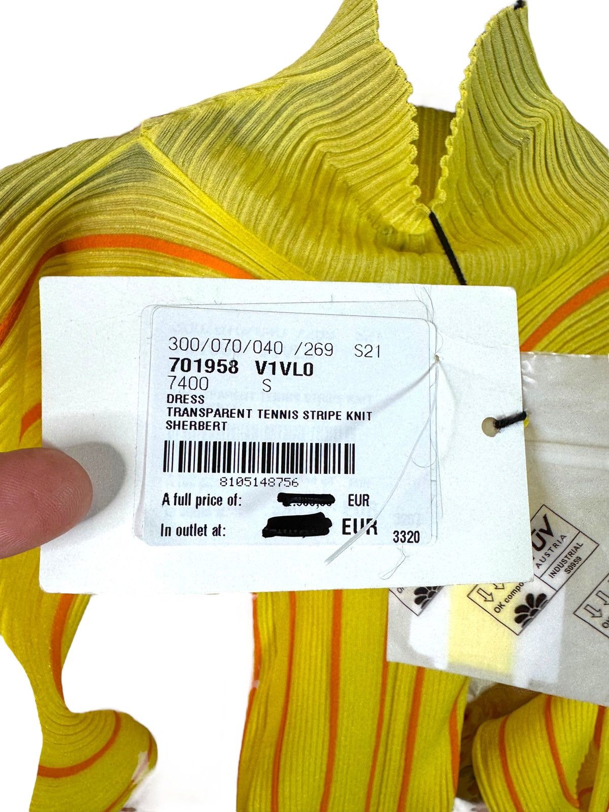 Bottega Veneta Bottega Veneta Runway Dress S/S 2022 Sherbert - Size S Size S / US 4 / IT 40 - 9 Thumbnail