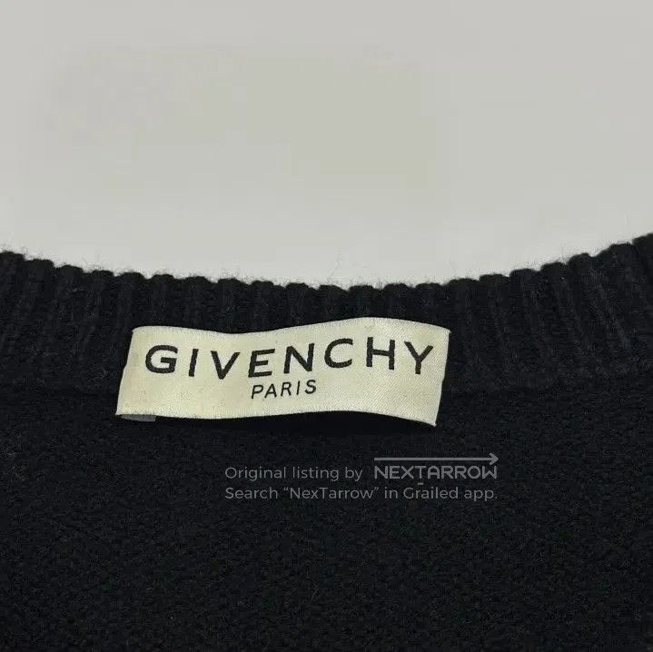 Givenchy Givenchy Men's Letter Logo Intarsia Knit Sweater. Size US L / EU 52-54 / 3 - 2 Thumbnail