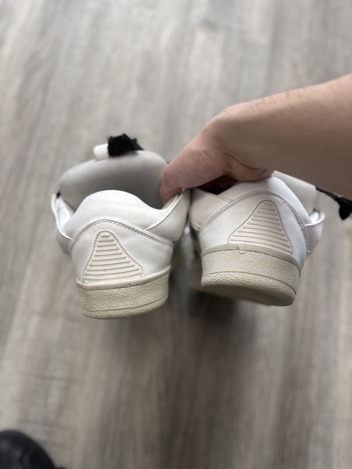 Lanvin Lanvin Curb Sneakers - White Leather Size US 13 / EU 46 - 5 Thumbnail