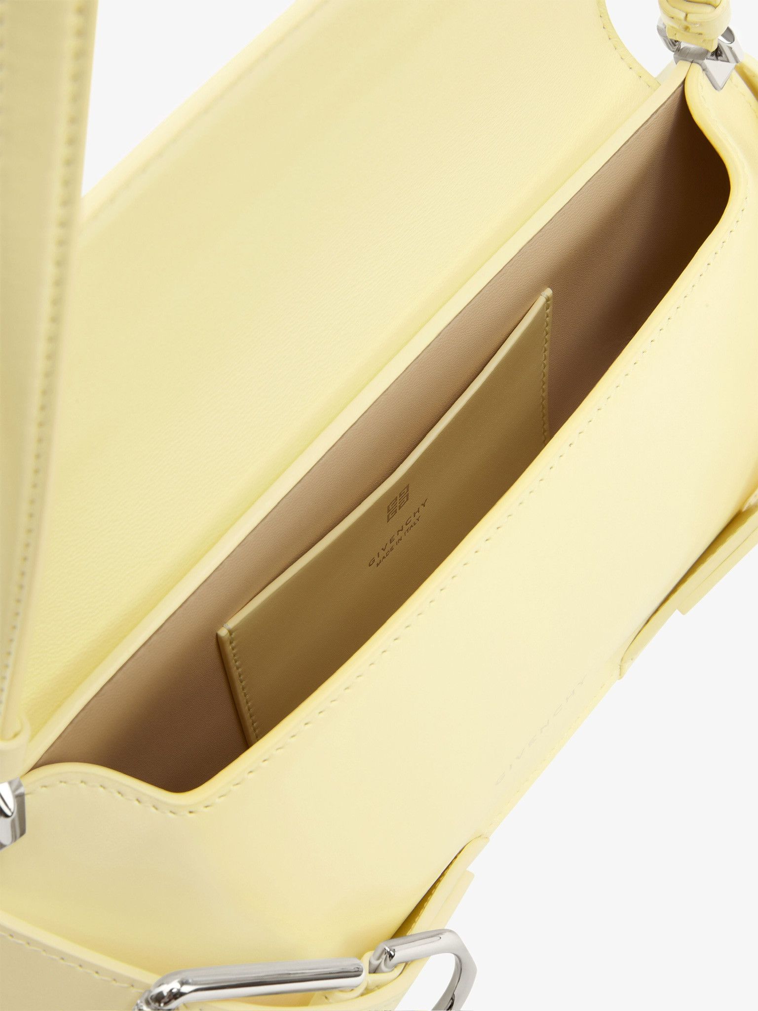 Givenchy o1w1db10325 Size: OS/Voyou Flap Bag in Soft Yellow Size ONE SIZE - 5 Thumbnail