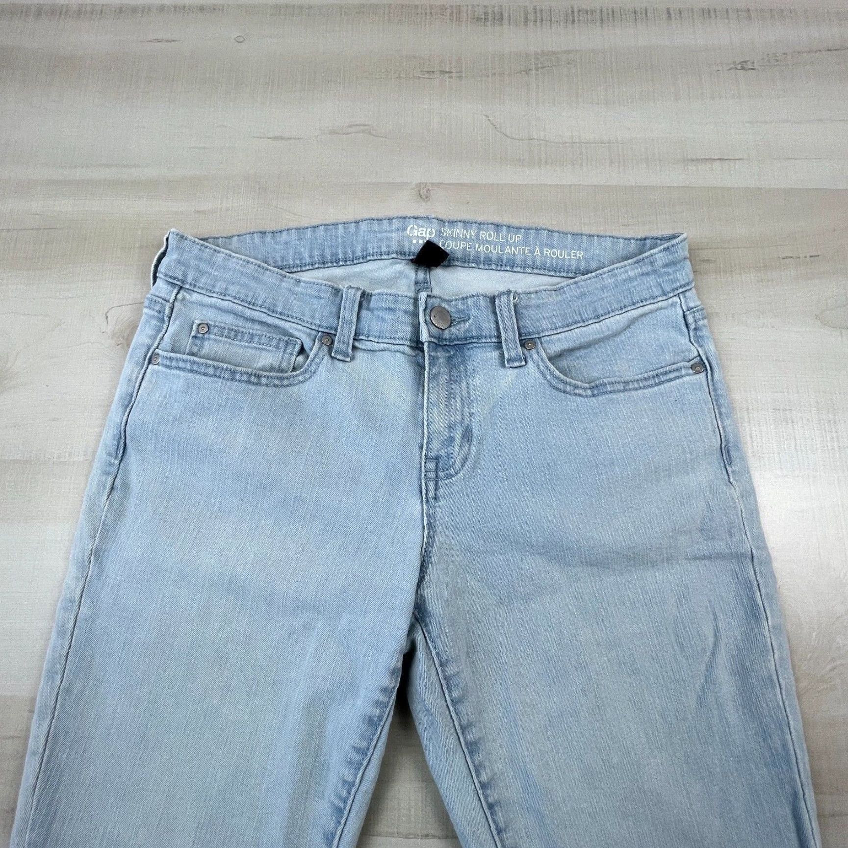 Gap Gap Womens Skinny Jeans 6 Blue Low Rise Stretch Size 28" / US 6 / IT 42 - 2 Thumbnail