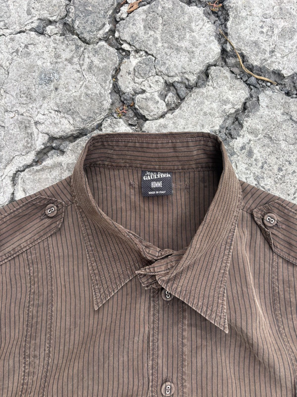Jean Paul Gaultier Vintage Shirt Button Brown