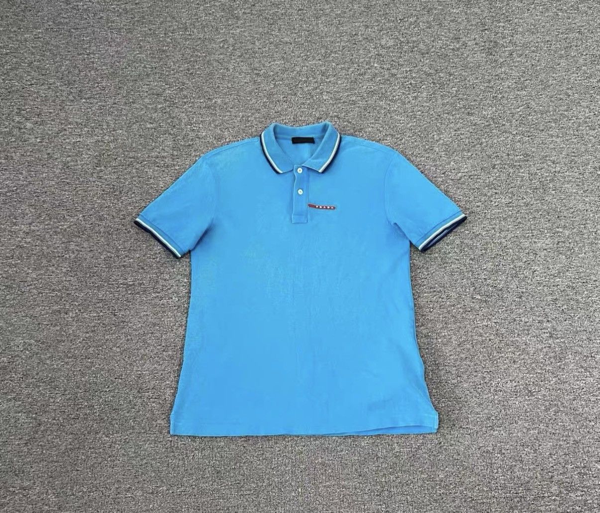 Prada Prada Logo Short Sleeve Polo Shirt J16 Size US L / EU 52-54 / 3 - 1 Thumbnail