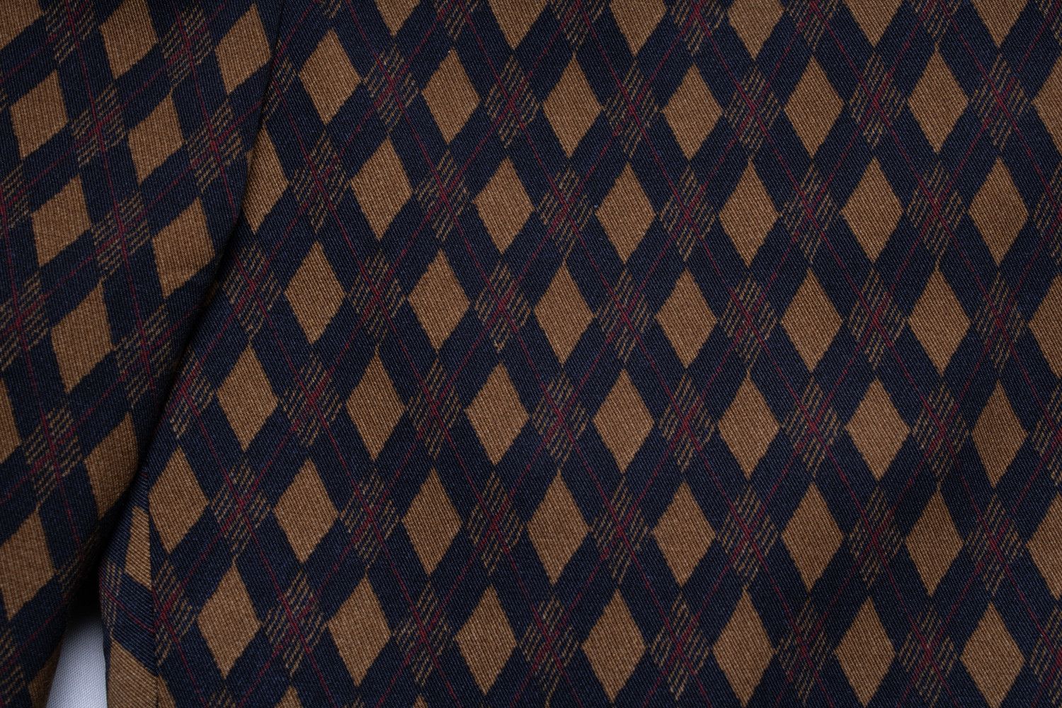 Prada Prada, Diamond printed pantalon in blue and brown Size 30" / US 8 / IT 44 - 7 Thumbnail
