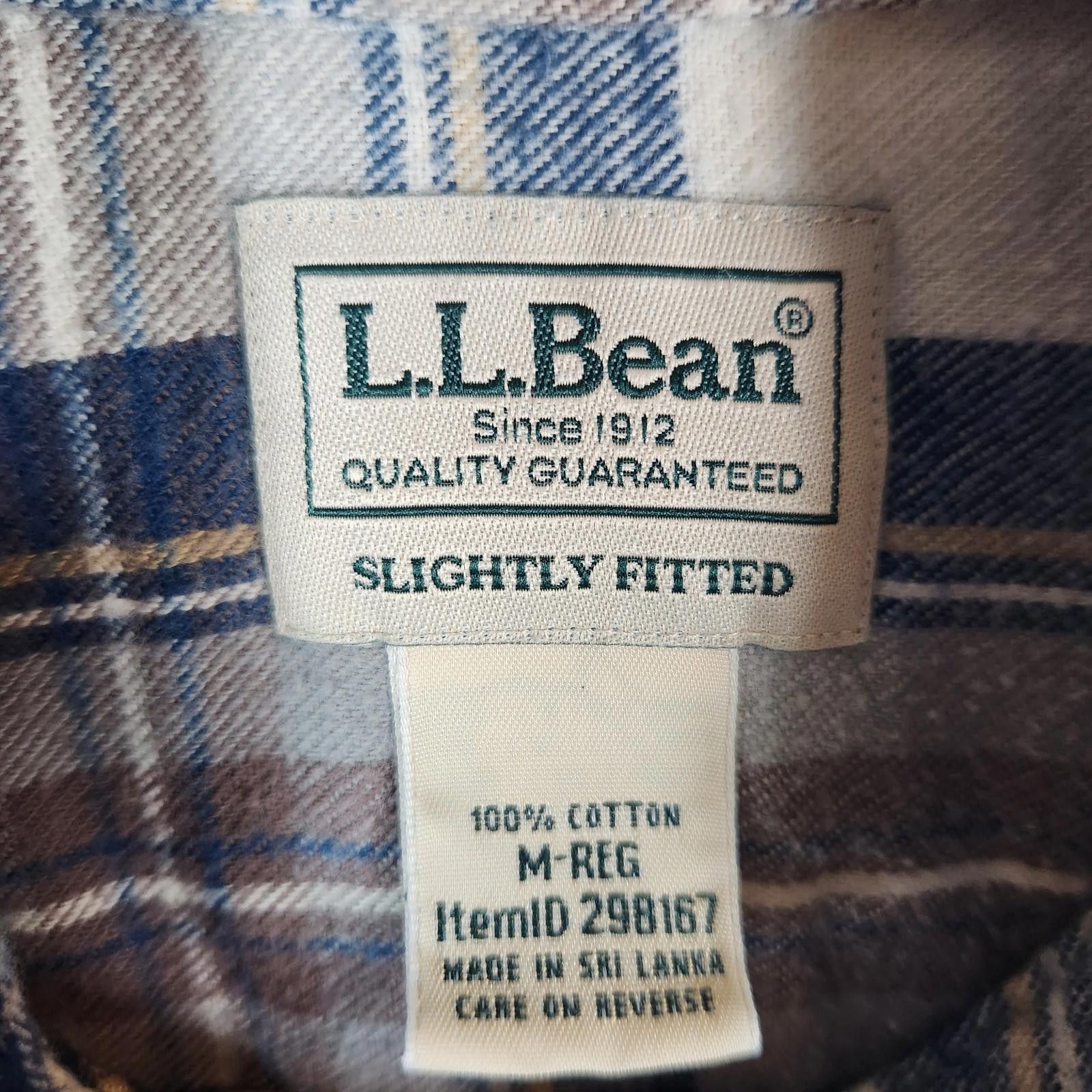 L.L. Bean LL Bean Slightly Fitted Plaid Multicolor Flannel Size Medium Size US M / EU 48-50 / 2 - 5 Thumbnail