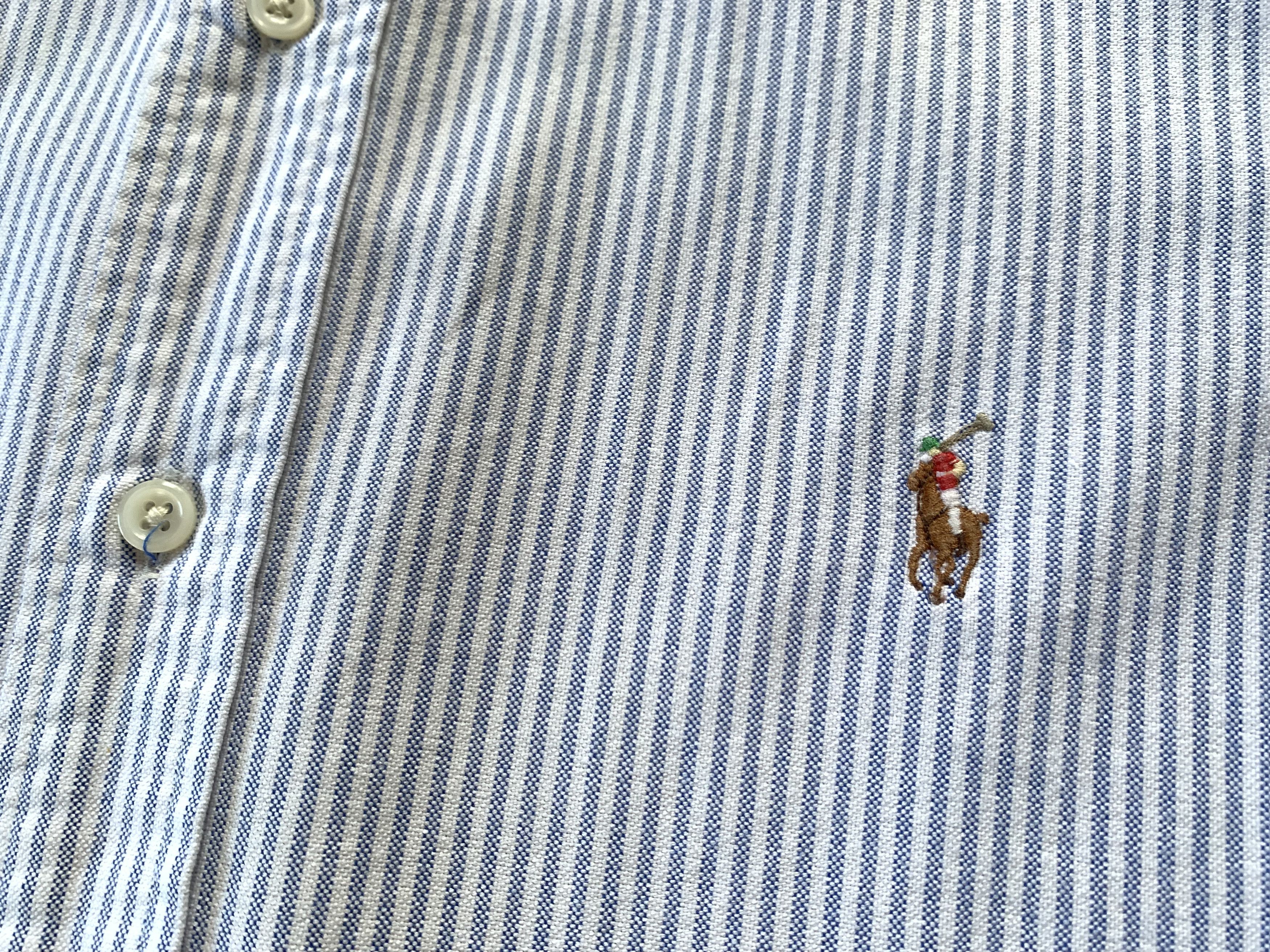 Polo Ralph Lauren × Ralph Lauren × Vintage Polo Ralph Lauren Custom Fit Long Sleeve Stripe Shirt Size US L / EU 52-54 / 3 - 5 Thumbnail