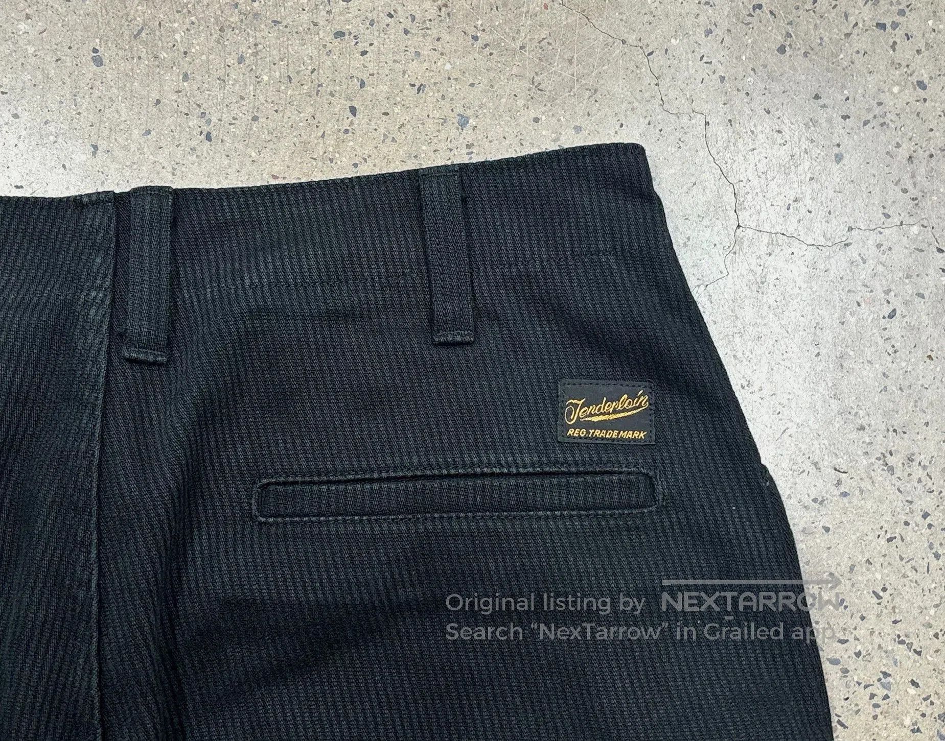 Tenderloin Vintage Black Corduroy Cargo Shorts. Size US 26 / EU 42 - 7 Thumbnail