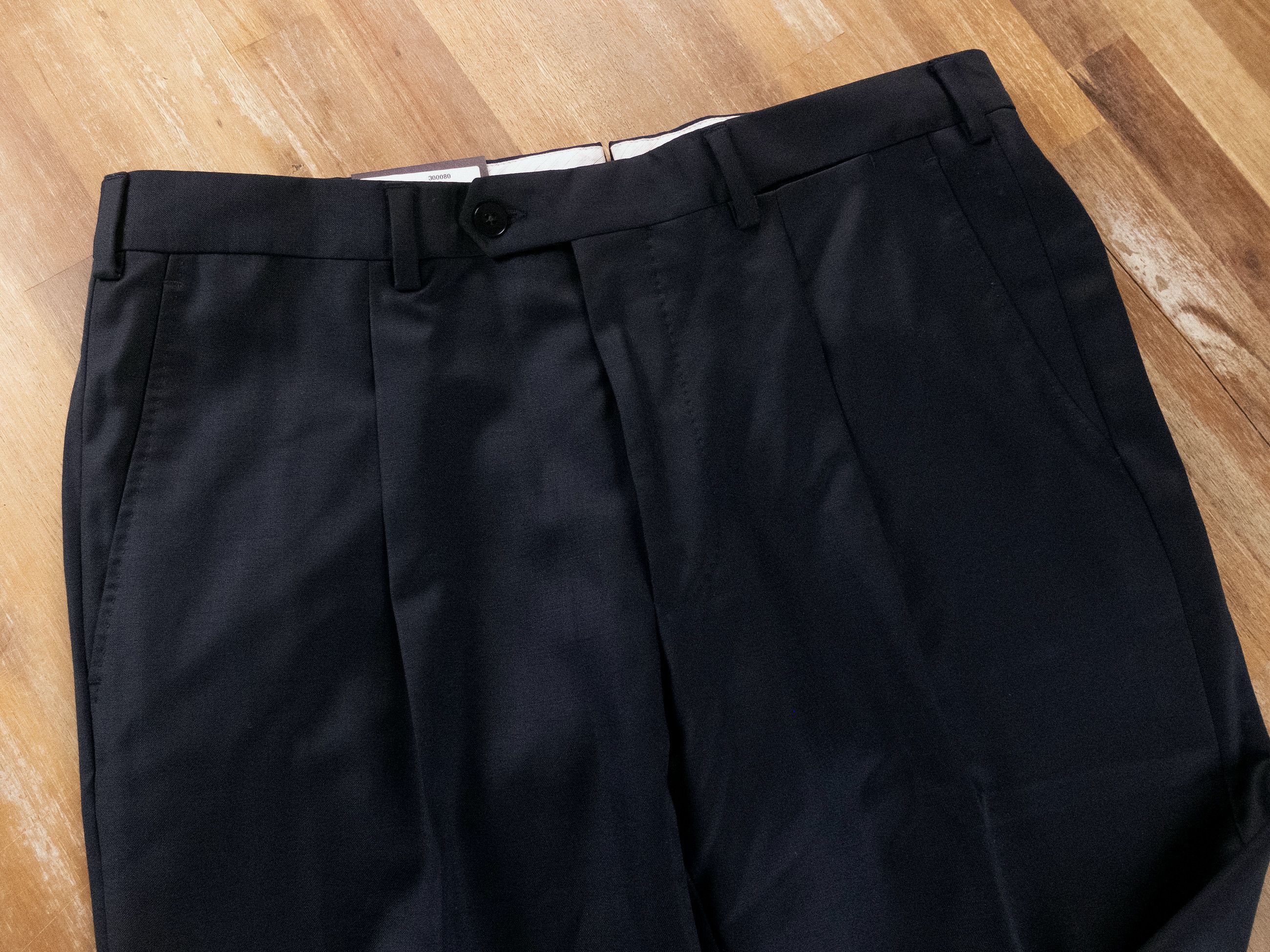 Caruso CARUSO navy blue wool dress pants trousers 34 / 50 Size US 34 / EU 50 - 2 Thumbnail