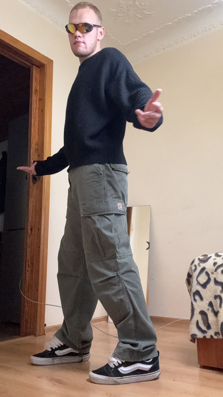 Carhartt Vintage 90s Carhartt Cargo Pants Multilpocket Olive Green L Size US 34 / EU 50 - 13 Thumbnail
