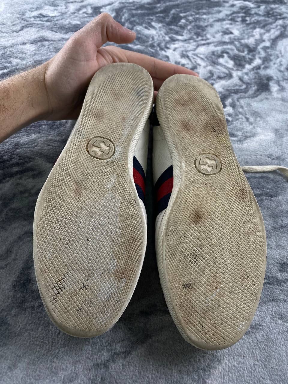 Gucci Gucci Ace Leather GG Sneaker Women Size 35 White Size US 5 / IT 35 - 18 Thumbnail