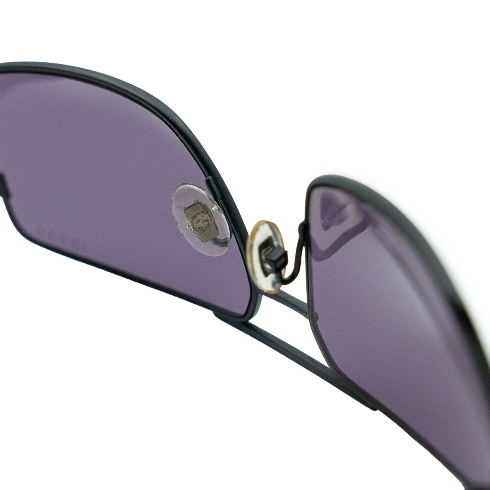 Gucci Vintage Gucci GG 1950 Black Logo Rectangular Sunglasses Size ONE SIZE - 6 Thumbnail