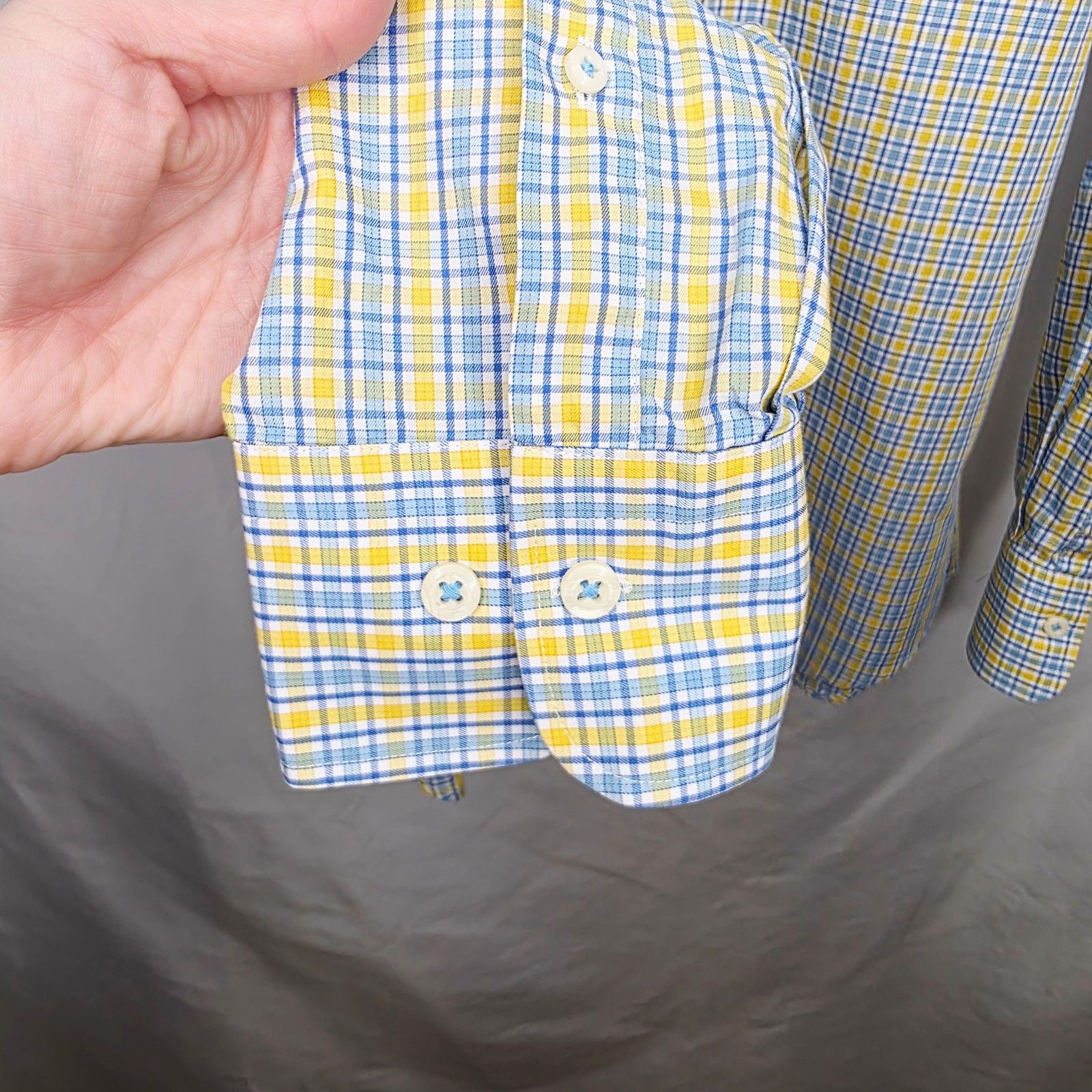 Peter Millar Peter Millar Button Front Plaid Long Sleeve Shirt Size L Size US L / EU 52-54 / 3 - 6 Thumbnail
