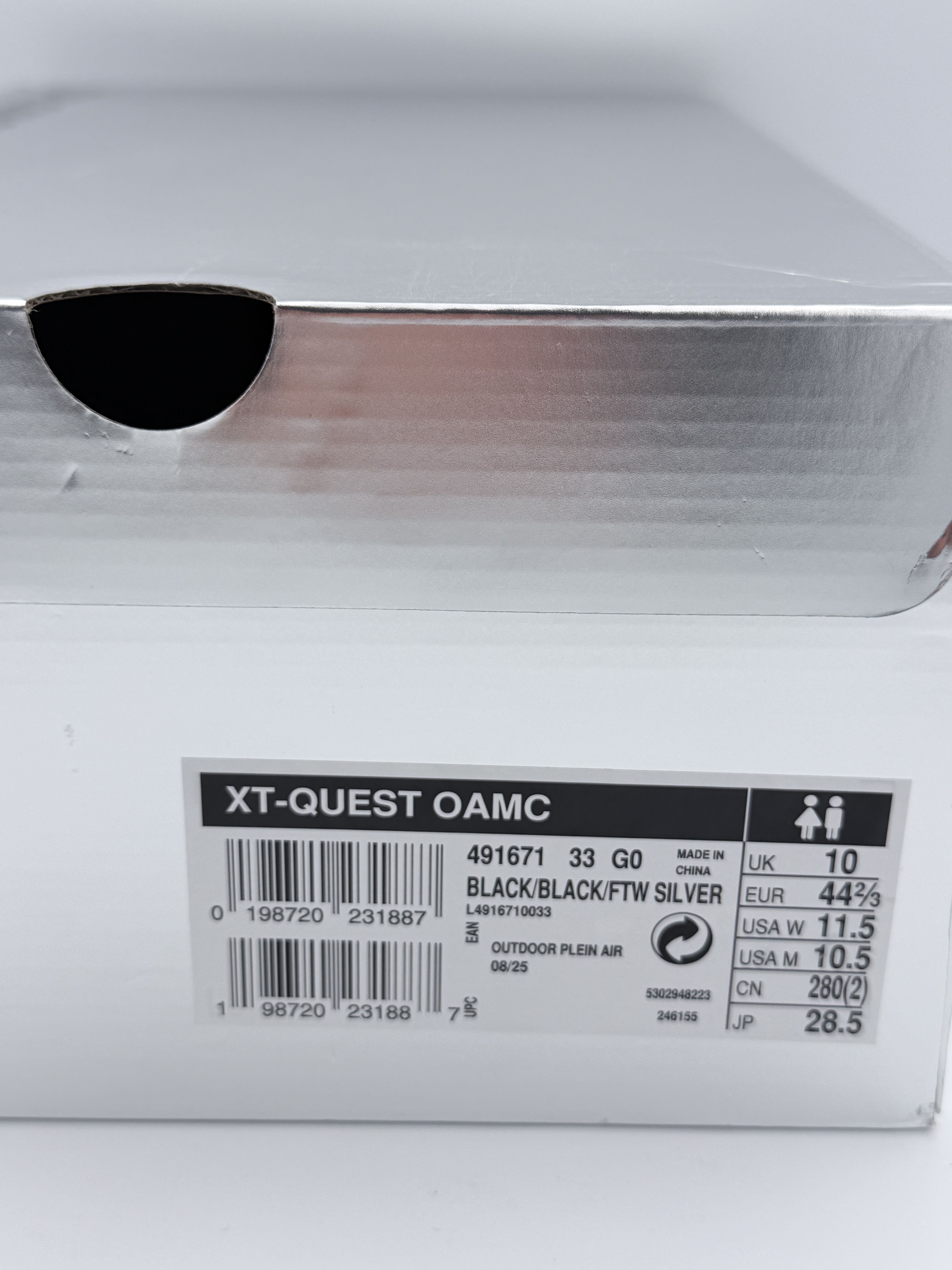 OAMC OAMC x Salomon XT-Quest Black Silver Size US 10.5 / EU 43-44 - 11 Thumbnail