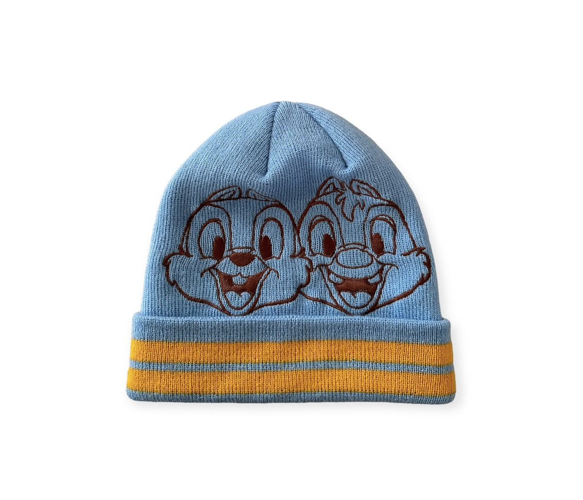 image of Chip” N Dale Disney Embroidered Logo Beanie in Blue, Men's