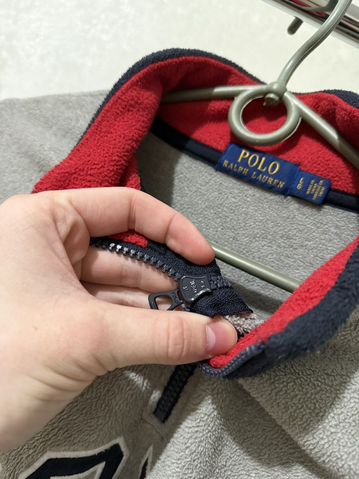 Polo Ralph Lauren POLO RALPH LAUREN USA FLEECE KNIT 1/4 ZIP SWEATSHIRT MEN Y2K Size US L / EU 52-54 / 3 - 7 Thumbnail