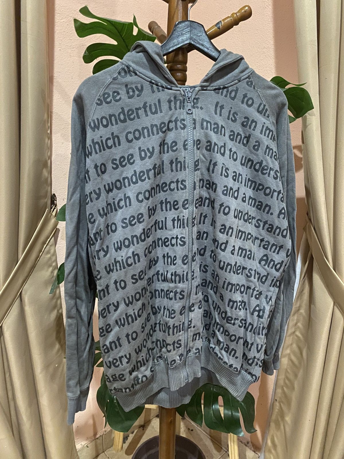 Japanese Brand Vintage GCR by Giancarlo Ricci Gray Full-Zip Hoodie Size US XL / EU 56 / 4 - 3 Thumbnail