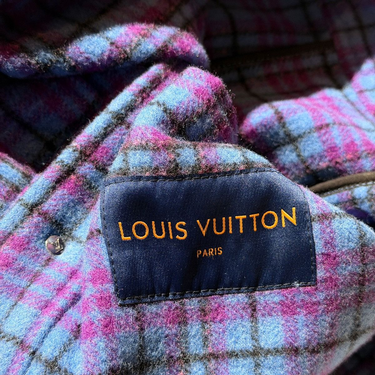 Louis Vuitton Virgil abloh Plaid cropped trucker flannel Size US L / EU 52-54 / 3 - 4 Thumbnail