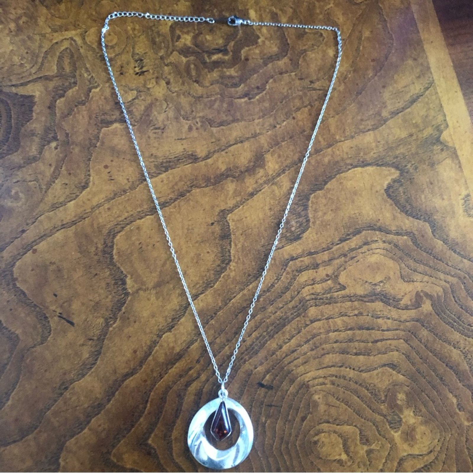 Handmade Handcrafted repurpose genuine amber 925 necklace Size ONE SIZE - 12 Thumbnail