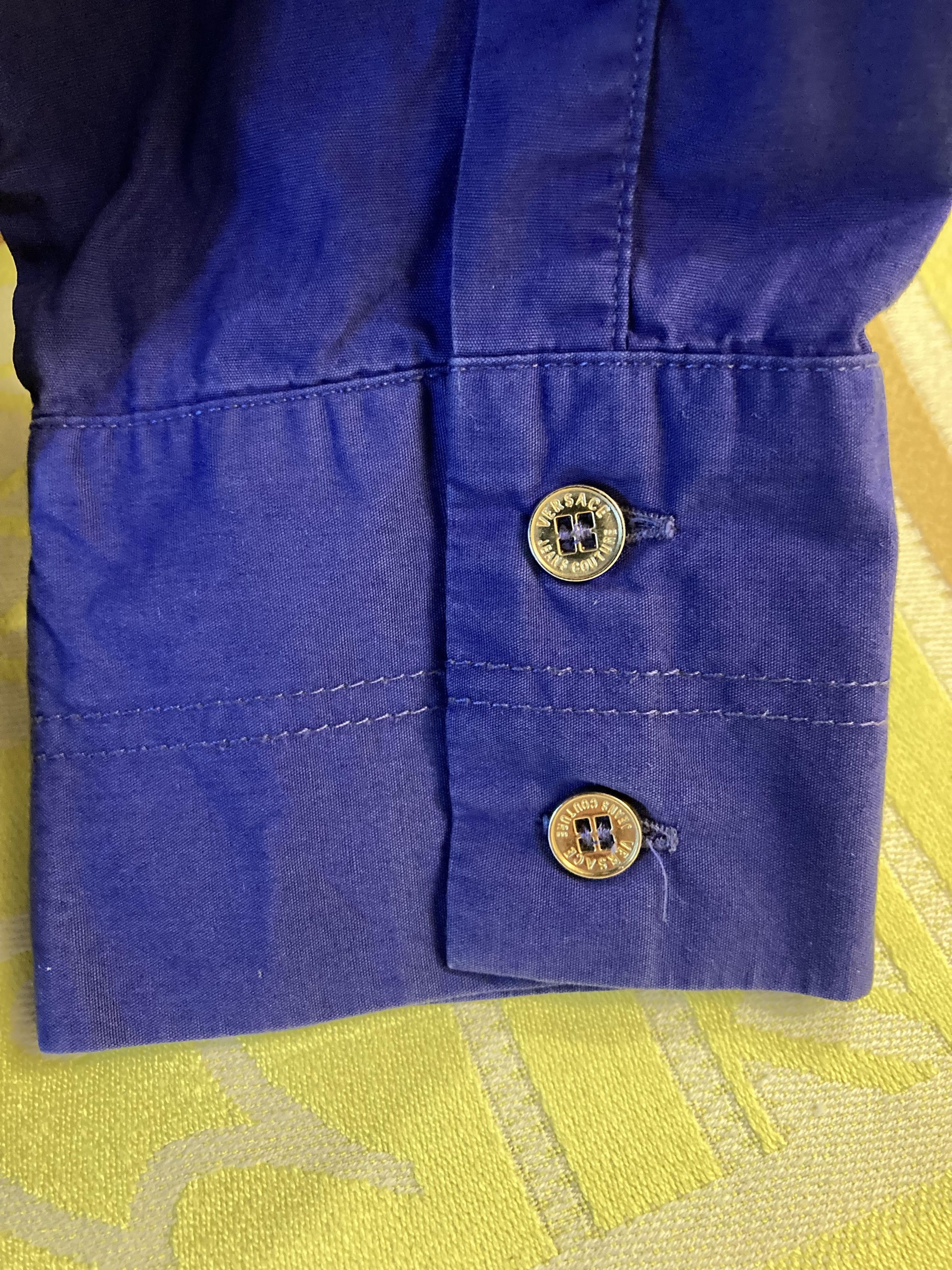 Versace Vintage Versace Jeans Couture Medusa Logo Shirt Size US L / EU 52-54 / 3 - 11 Thumbnail