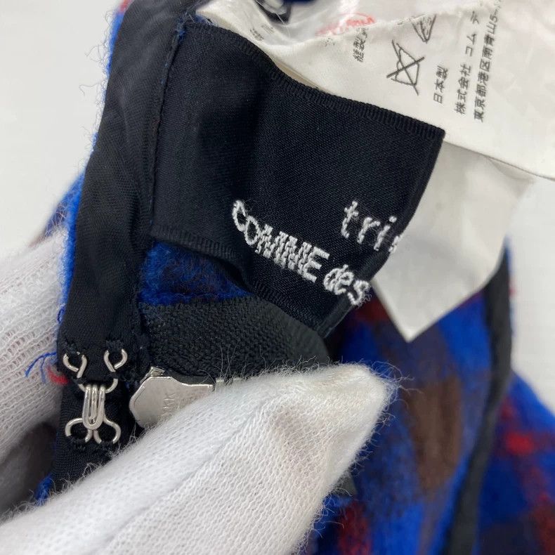 Comme des Garcons Comme Des Garcons size S Anamorphic plaid felted skirt Size 24" / US 00 / IT 34 - 3 Thumbnail