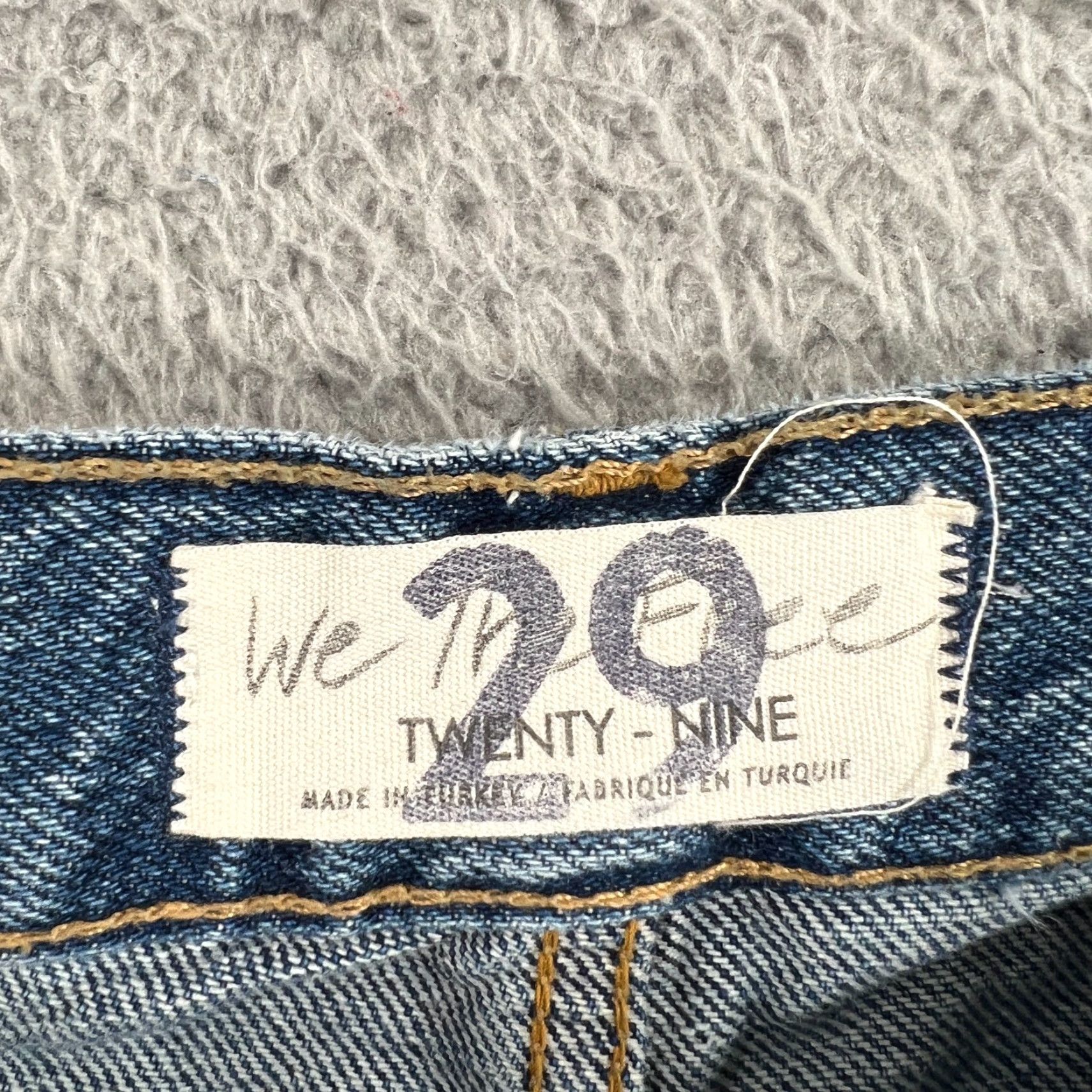 Vintage We The Free Jeans Women’s 29 Regular Denim High Rise 31x30 Ankle Stretch Blue Womens Size 29" - 6 Thumbnail