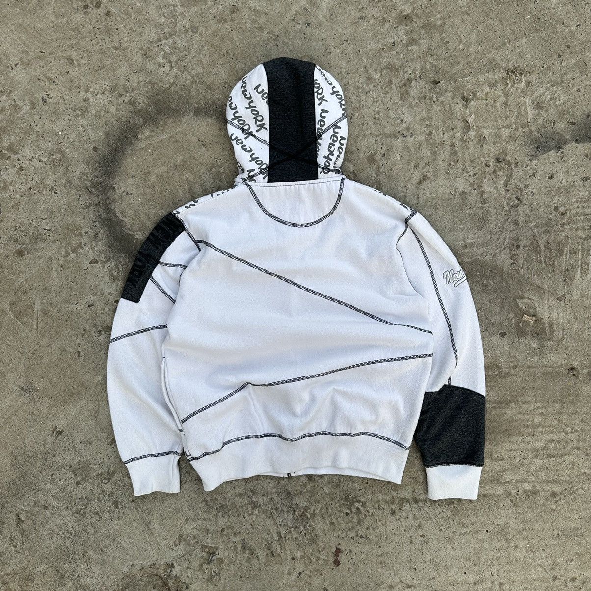 Issey Miyake Vintage New York Zip Hoodie Big Logo Y2K Style USA 00s Size US M / EU 48-50 / 2 - 2 Thumbnail